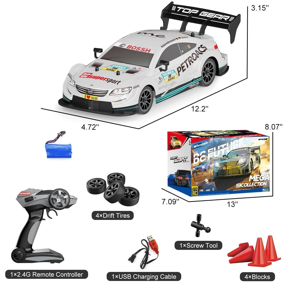 Remote Control Drift Car 1:16 Scale