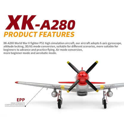 P51D RC Plane 4-CH RC Airplane Ready to Fly