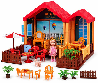Large Doll House Play Set