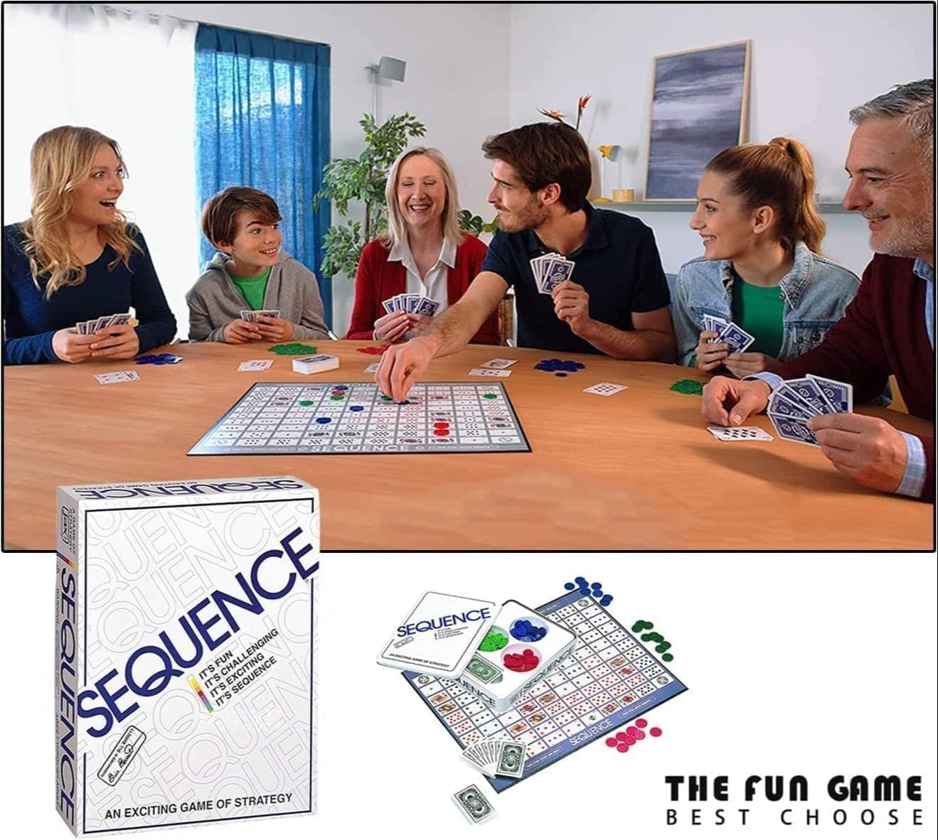Sequence, Strategy Game, Card Game, Board Game