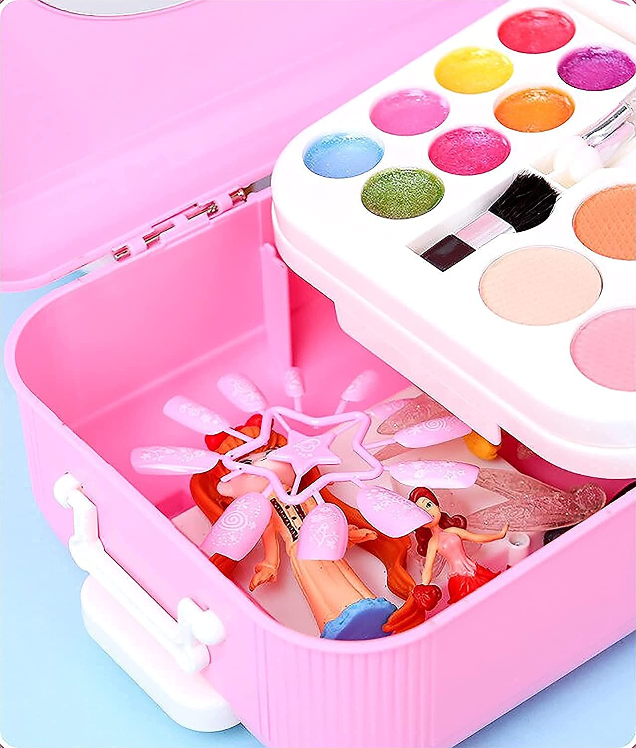 Kids Makeup & Paint Art Set in Pink Suitcase