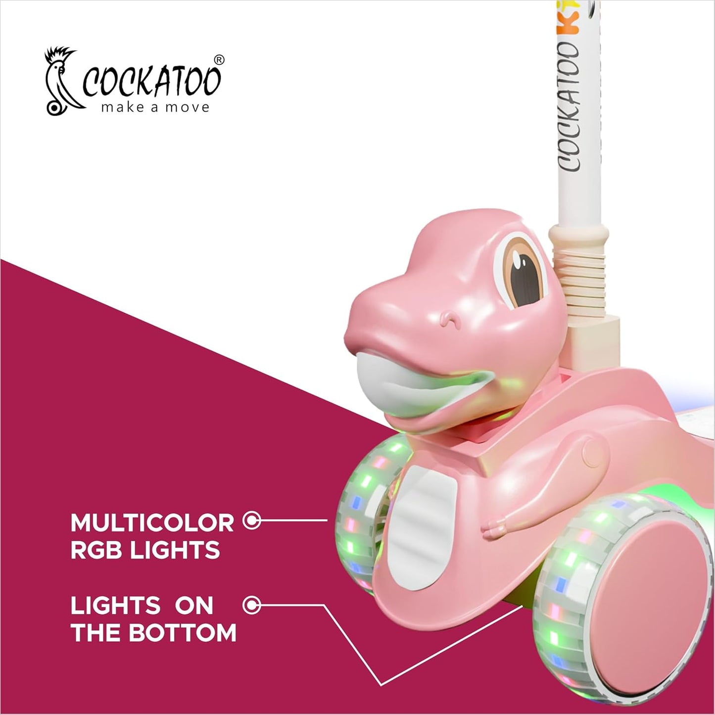 Dinosaur-themed Kids Kick Scooter