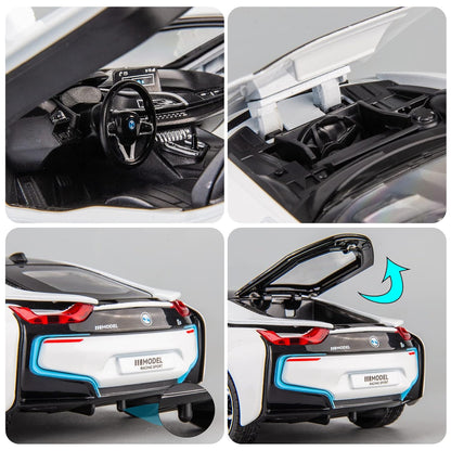 Compatible For Bmw I8 Scale Model Diecast Metalcar - All Size