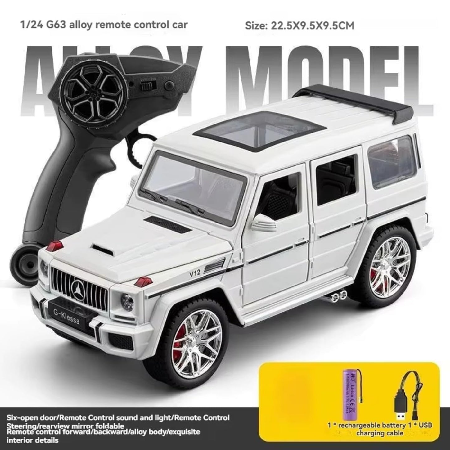 G-Klessa 1:24 Scale Alloy Diecast Remote Control Car With 2.4GHz