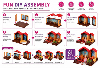 Large Doll House Play Set