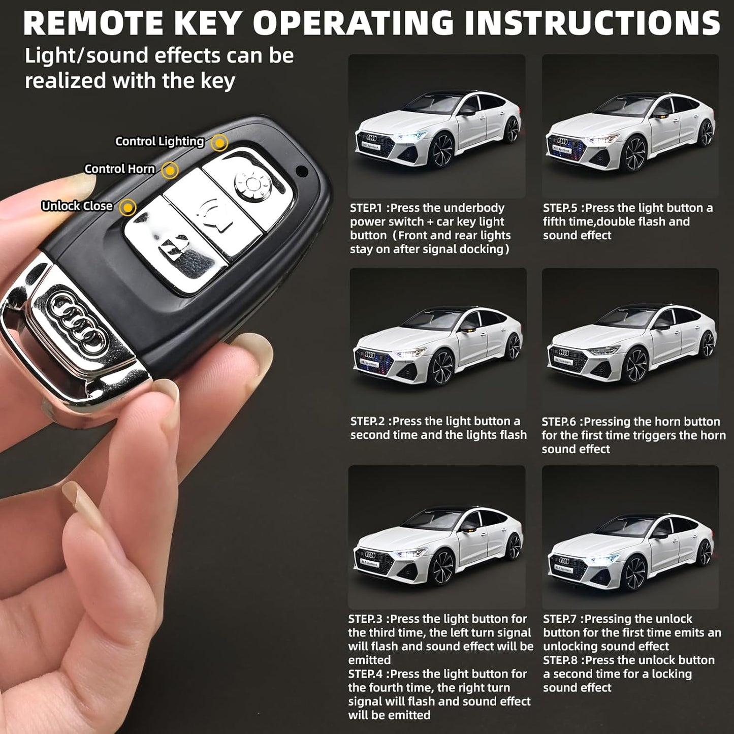 Audi RS7 RZAPE  Sportback 1:18 Diecast Scale model Car