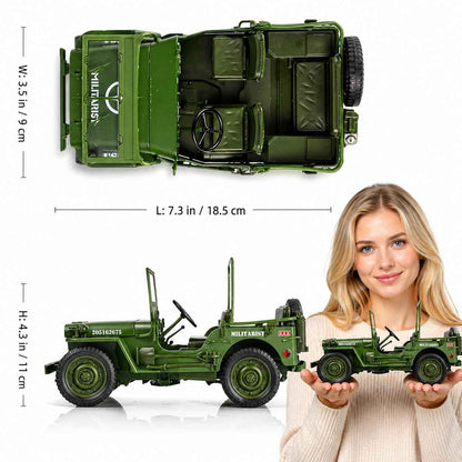 KDW Tactical Jeep 1:18 Diecast scale model Car