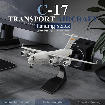 1/200 Scale US Air Force C-17 Global Overlord Strategic Transport Aircraft Alloy Aircraft Attack Plane