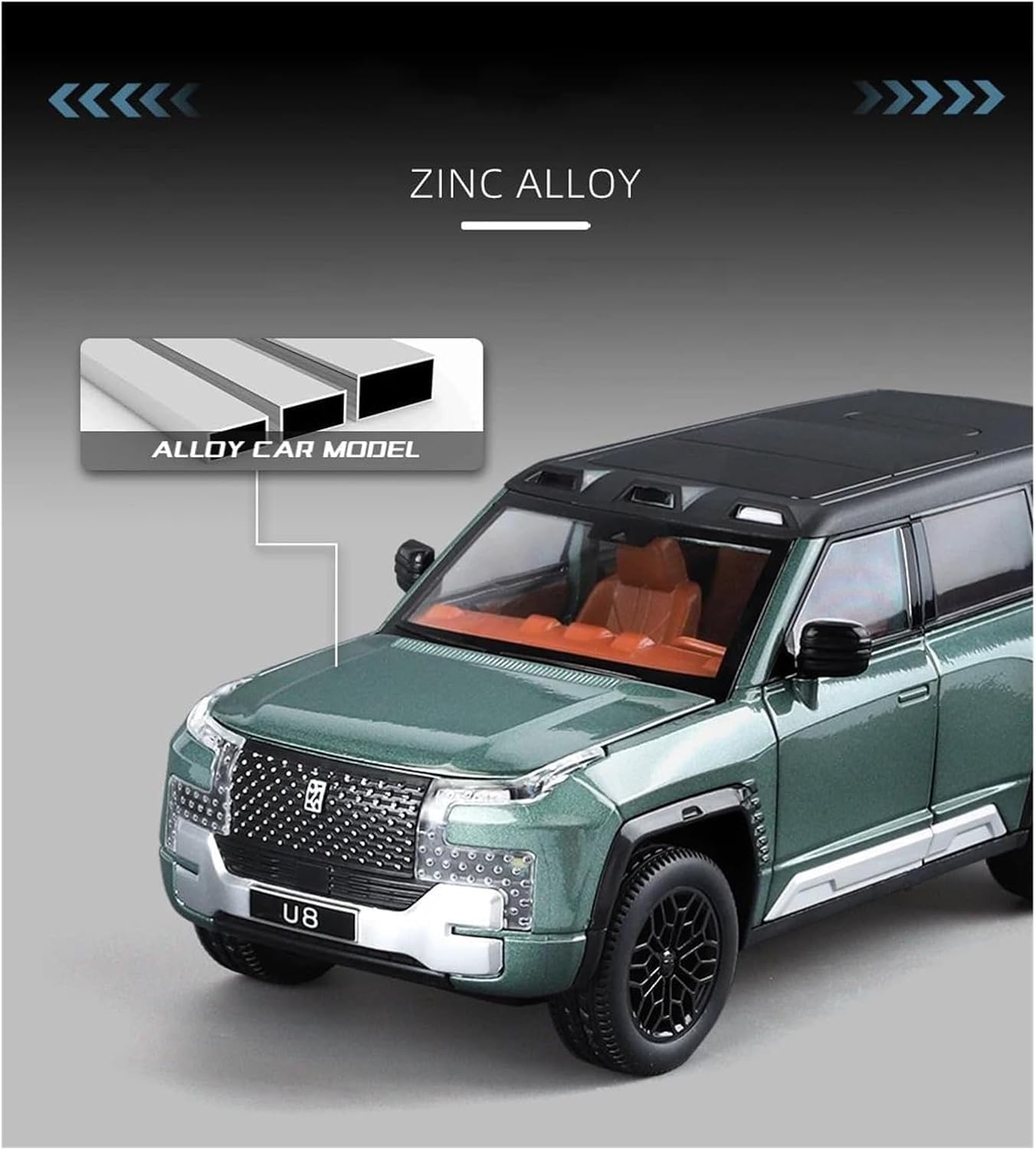 BYD Yangwang U8 SUV 1:24 Diecast Scale Model Car