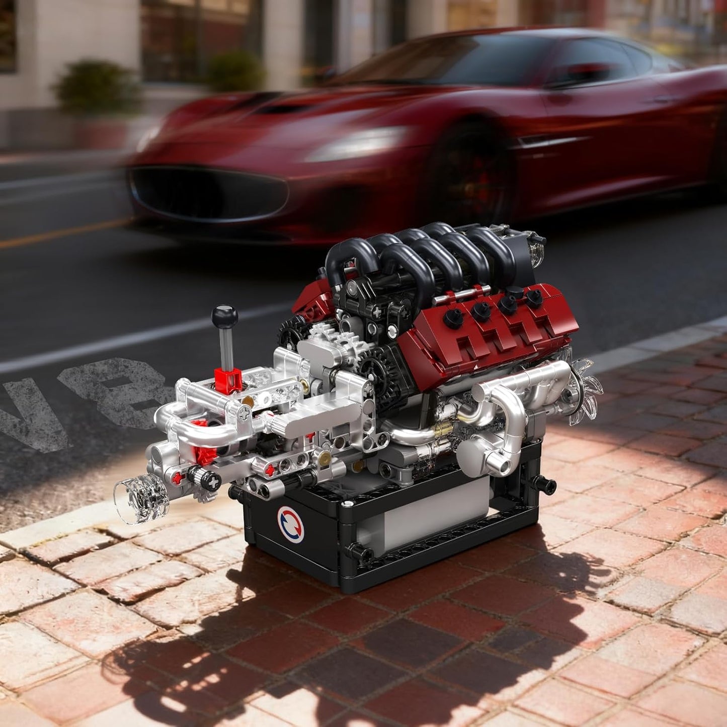 Mould King 10227 V8 Engine with Transmission Building Set