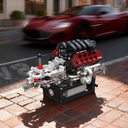 Mould King 10227 V8 Engine with Transmission Building Set