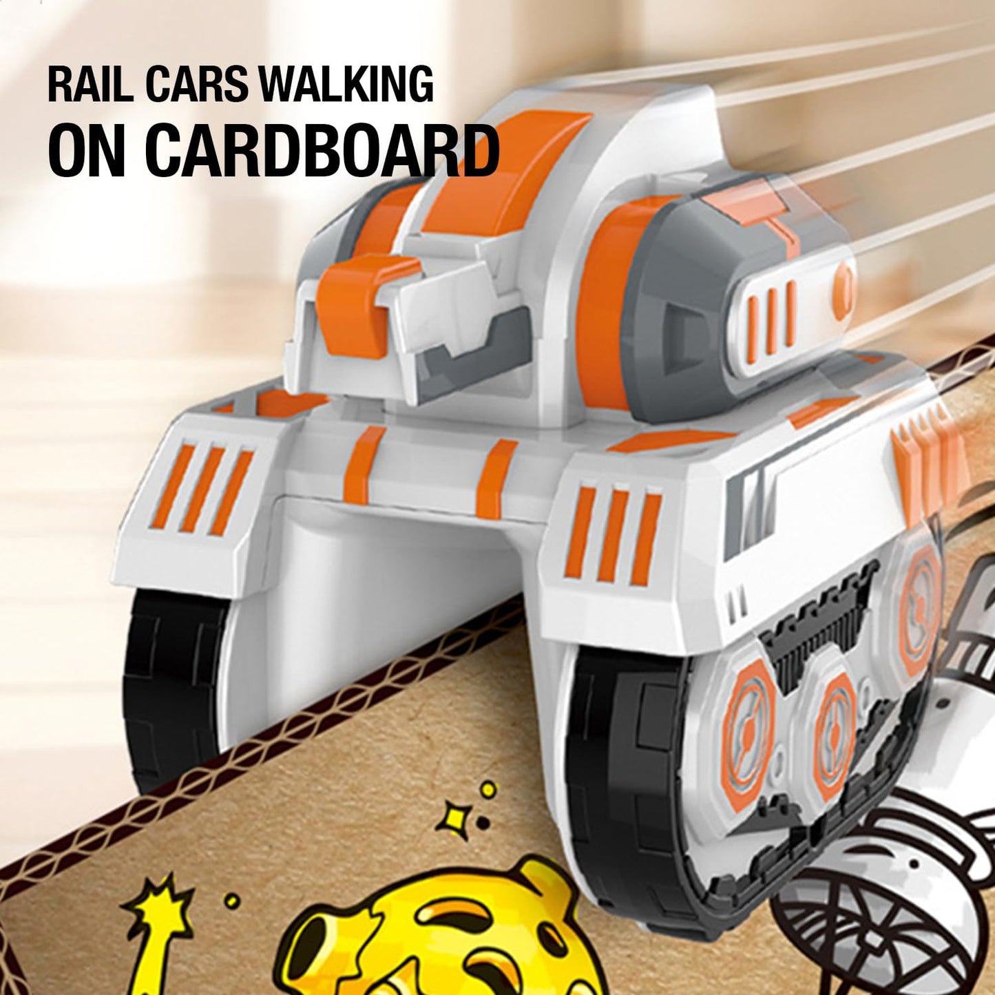 DIY Cardboard Track Electric Rail Tank Car