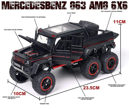 1:24 Diecast Metal Car AMG 6X6 Die Cast Big Scale Model Alloy [Size : 21Cm*11Cm*10Cm]