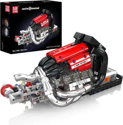 Mould King 10188 Motorized STR13 V6 Engine Model Building Kit | 980 Pcs