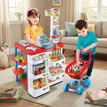 Kids Supermarket Shopping Play Set