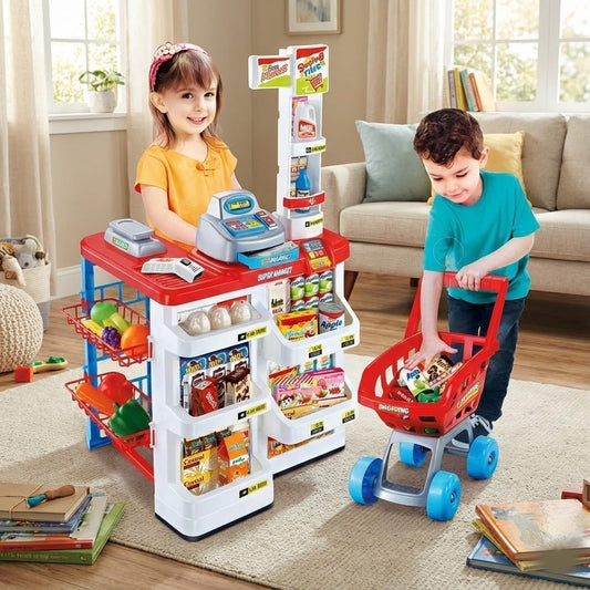 Kids Supermarket Shopping Play Set