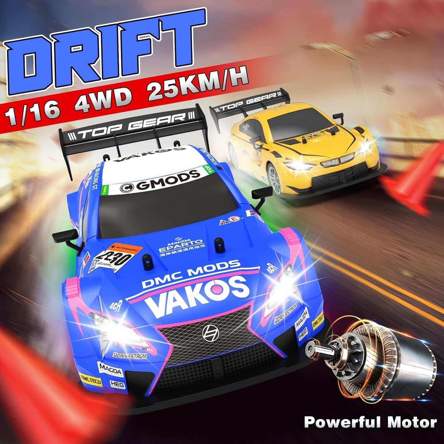 Remote Control Drift Car 1:16 Scale