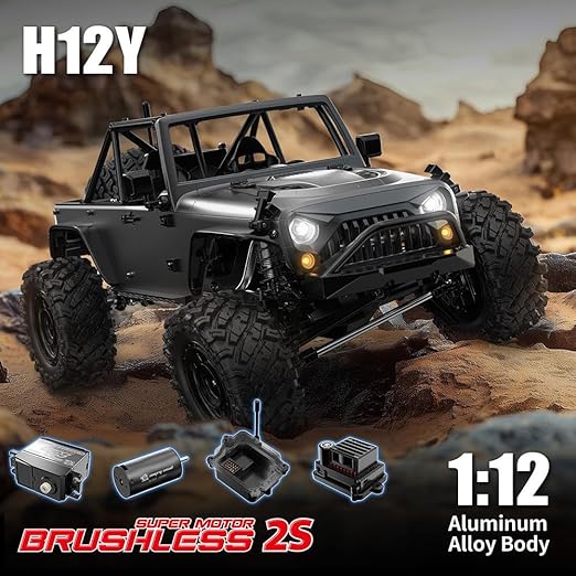 MJX H12Y 1/12 4WD Brushless RC Rock Crawler