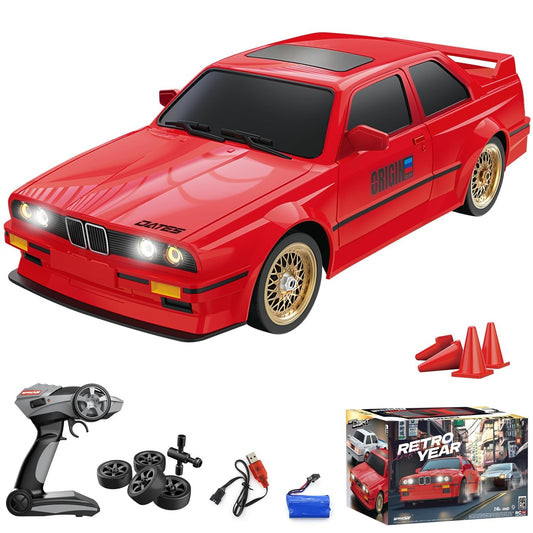 BMW Classic Red Drift With Remote & Accessories Car 1:18 Scale