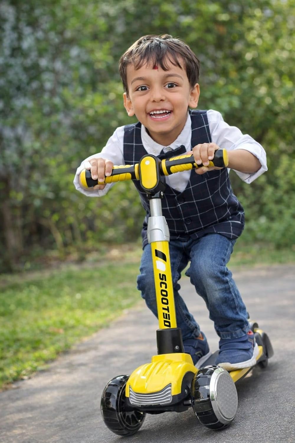 Minicubbs Cars Glow Rider Led Kids Scooter