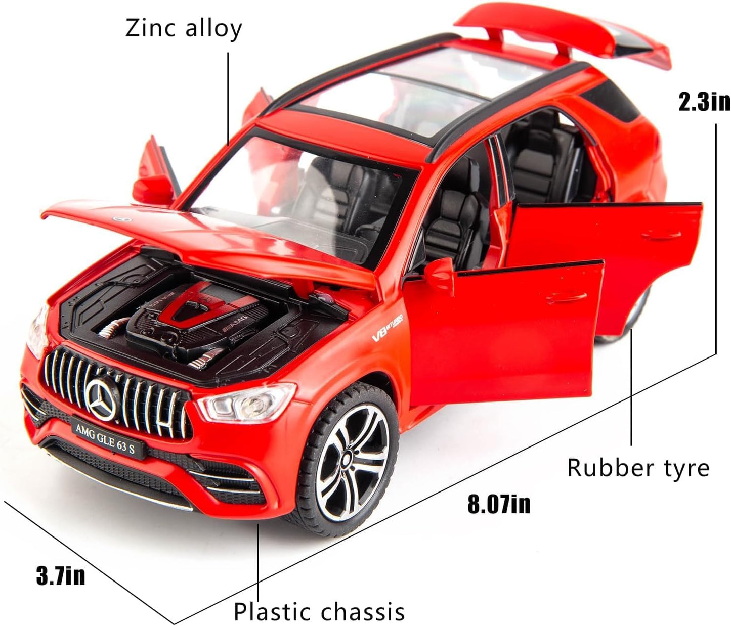 Mercedes-Benz GLS63 AMG 1:24 Diecast Scale Model Car