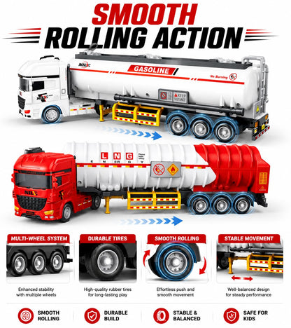 Fuel Tanker Truck for Kids (2 Truck Set)