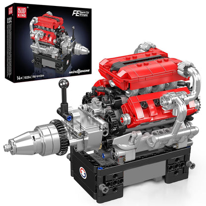 Mould King 10204 V8 Engine Building Set