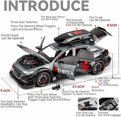 Audi Rs6 Militery 1:24 Diecast Scale Model Car