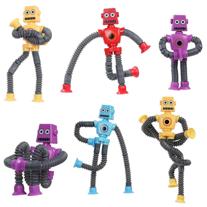 Telescopic Suction Cup Robotics Toy