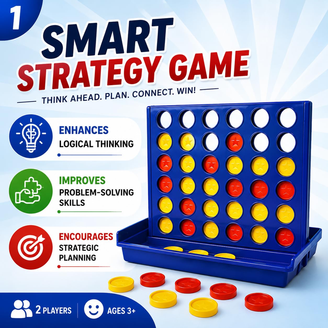 4-in-a-Row Connect Board Game