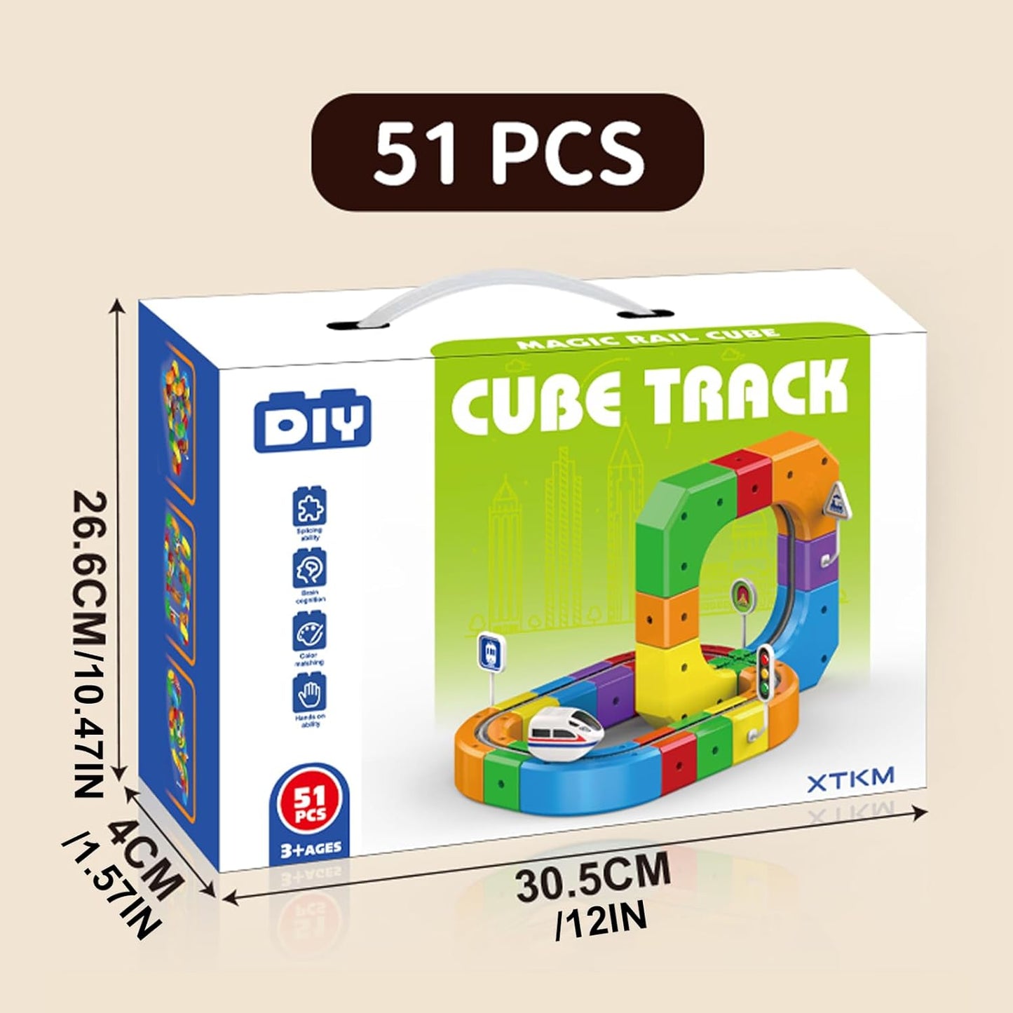 51pcs Electric Train - STEM Educational Flexible Race Track