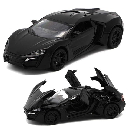 LYKAN HYPER SPORT 1:32 DIECAST METAL PULLBACK TOY CAR WITH OPENABLE DOORS & LIGHT, MUSIC BOYS CAR FOR KIDS BEST TOYS GIFTS TOYS FOR KIDS [SIZE:- 15.5CM*6CM*4.5CM]【 MULTICOLOR 】