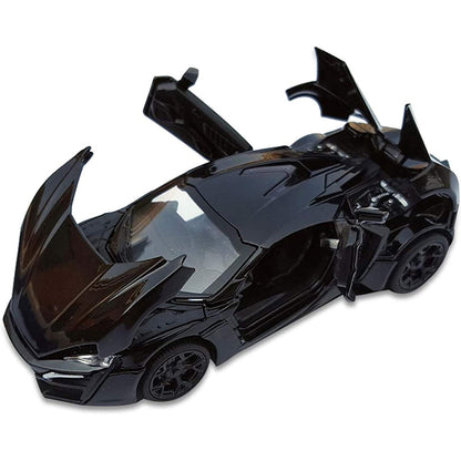 LYKAN HYPER SPORT 1:32 DIECAST METAL PULLBACK TOY CAR WITH OPENABLE DOORS & LIGHT, MUSIC BOYS CAR FOR KIDS BEST TOYS GIFTS TOYS FOR KIDS [SIZE:- 15.5CM*6CM*4.5CM]【 MULTICOLOR 】