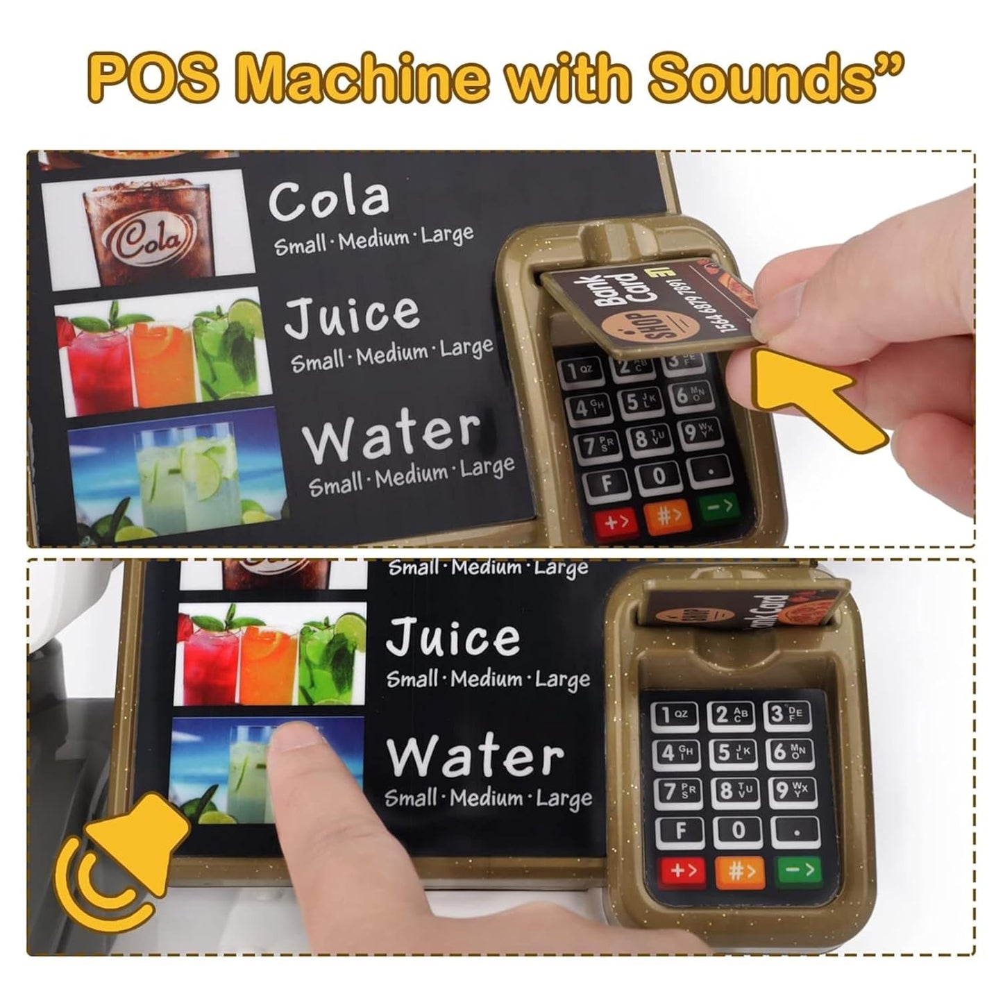 Pizza & Coffee Shop Playset with Cash Register