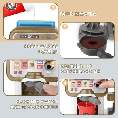 Pizza & Coffee Shop Playset with Cash Register
