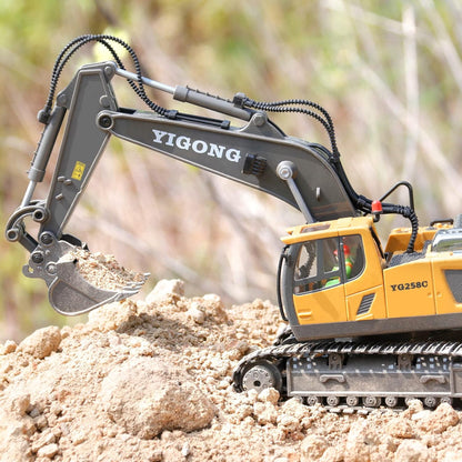 EXCAVATOR TOYS FOR BOYS 3-5 YEAR OLD REMOTE CONTROL DIGGER CONSTRUCTION TOYS RC VEHICLES TRACTOR SANDBOX TRUCK FOR BOYS 5-7 YEAR OLD [SIZE:-28CM*28CM*10.5CM]
