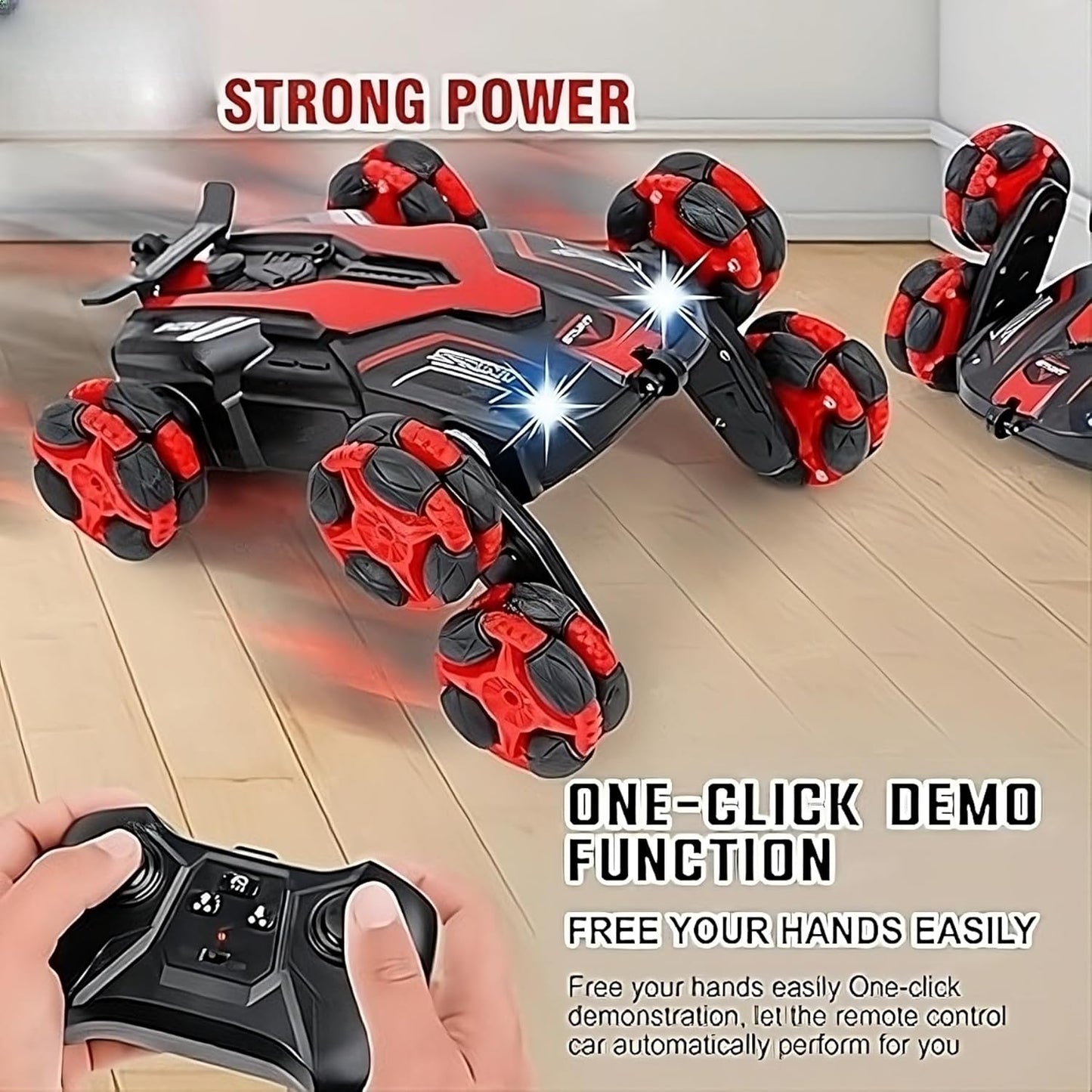6 Wheel Remote Glove Hand Control Racing Stunt Car