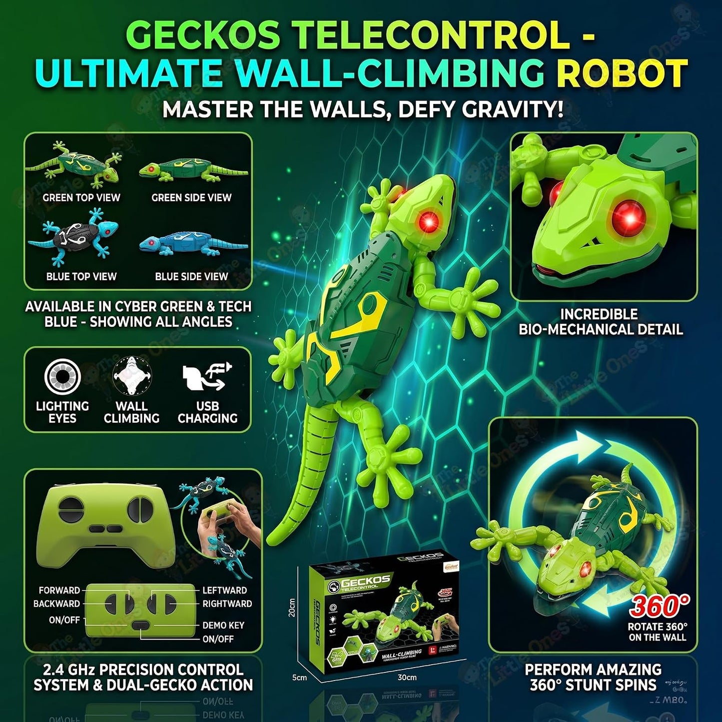 Geckos Telecontrol wall-climbing RC lizard