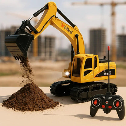 YJL engineering model alloy excavator toy 1:24 scale Construction Vehicle Toy