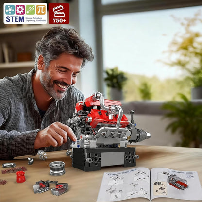 Mould King 10204 V8 Engine Building Set