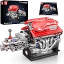 Mould King 10226 V12 Supercar Engine with Transmission Building Set | 863 Pcs
