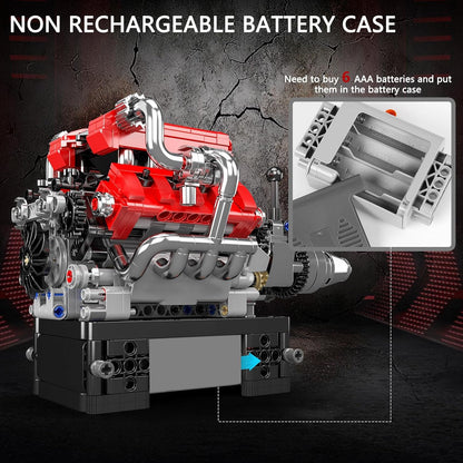 Mould King 10204 V8 Engine Building Set