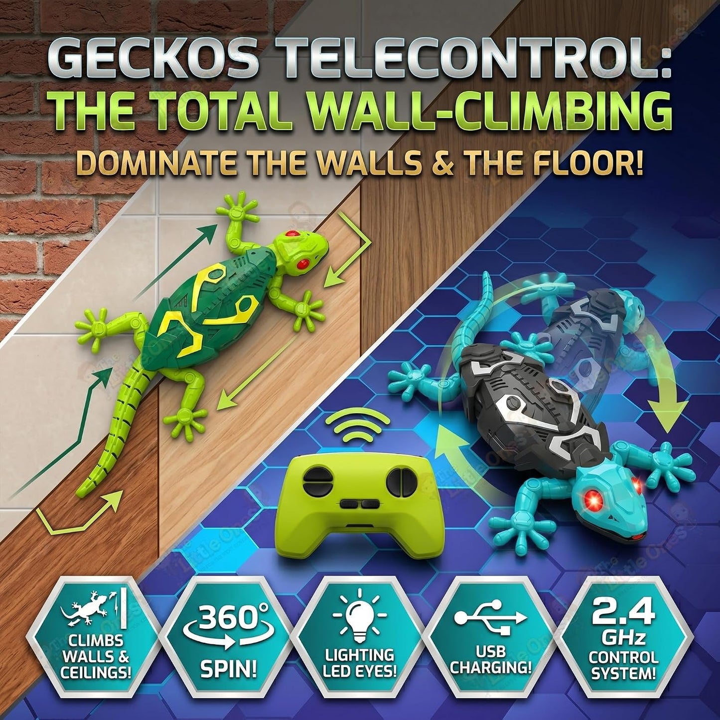 Geckos Telecontrol wall-climbing RC lizard