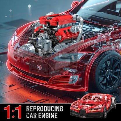 Mould King 10204 V8 Engine Building Set