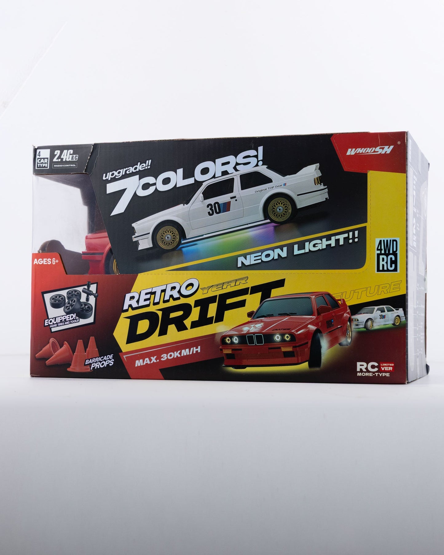 BMW Classic Red Drift With Remote & Accessories Car 1:18 Scale