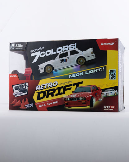 BMW Classic Red Drift With Remote & Accessories Car 1:18 Scale