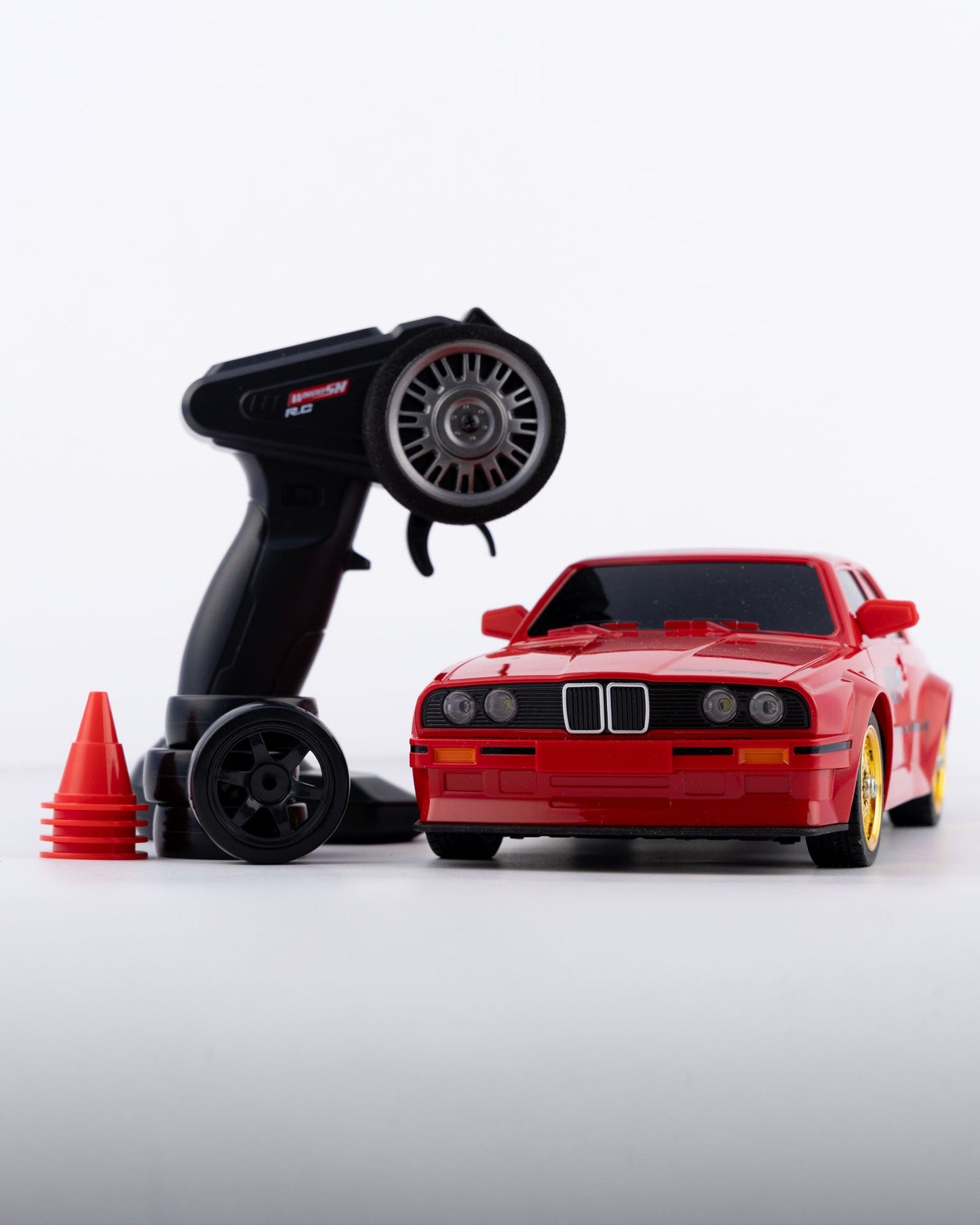 BMW Classic Red Drift With Remote & Accessories Car 1:18 Scale