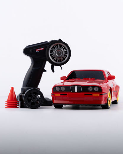 BMW Classic Red Drift With Remote & Accessories Car 1:18 Scale