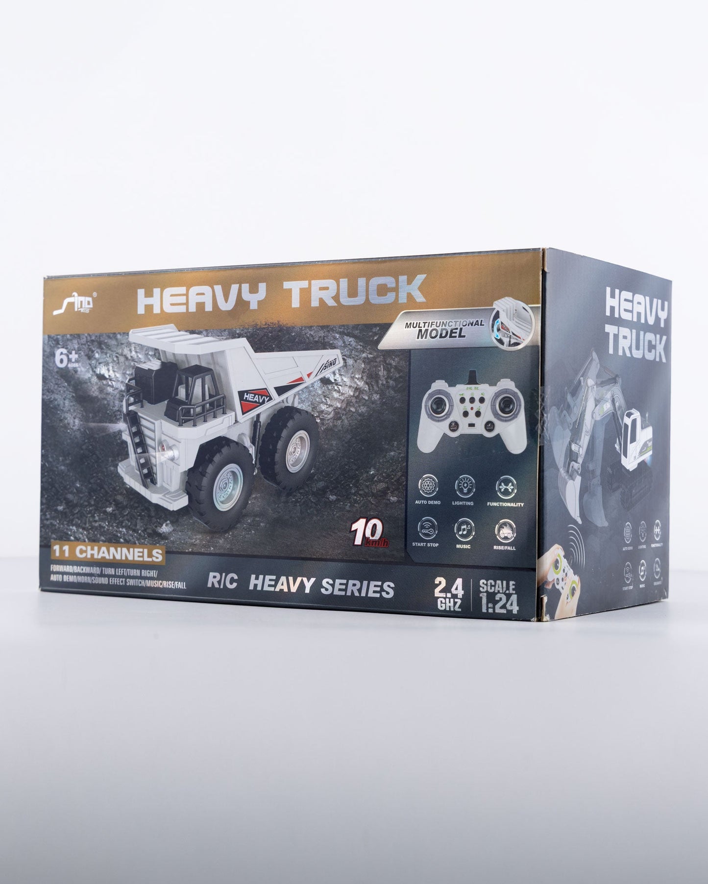 RC Heavy Construction Excavator with Remote & Accessories Car 1:18 Scale