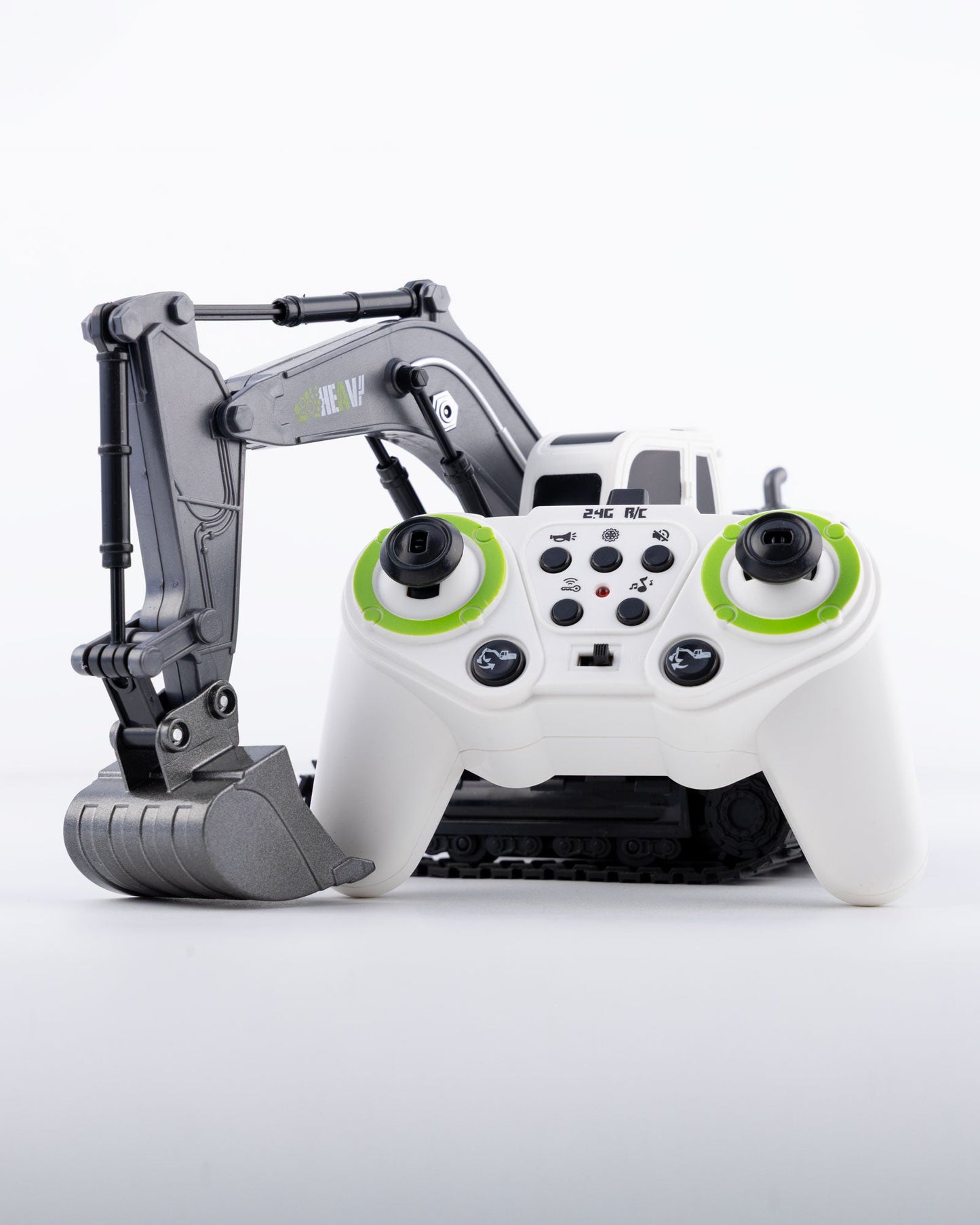 RC Heavy Construction Excavator with Remote & Accessories Car 1:18 Scale